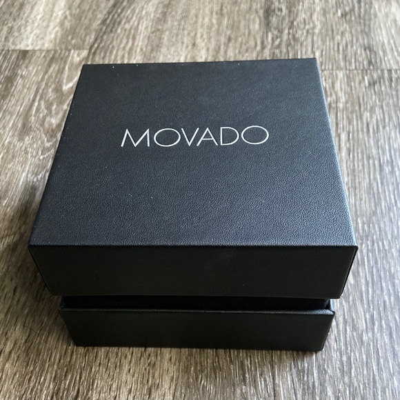 HP🎉MOVADO Stainless Steel Black Face Bangle Watch ⚡️Flash Sale⚡️ - Picture 15 of 16